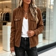 thumbnail image 6 of Enjoytime Cropped Jackets for Women Fall Fashion Long Sleeve Zip Up Jacket Plus Size Trendy Vintage Work Casual Outerwear, 6 of 6