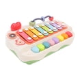 thumbnail image 3 of Cartoon Piano Toy, Piano Keyboard Toy 8 Keys Lightweight  For Home For 1 To 3 Years Old Green, 3 of 8