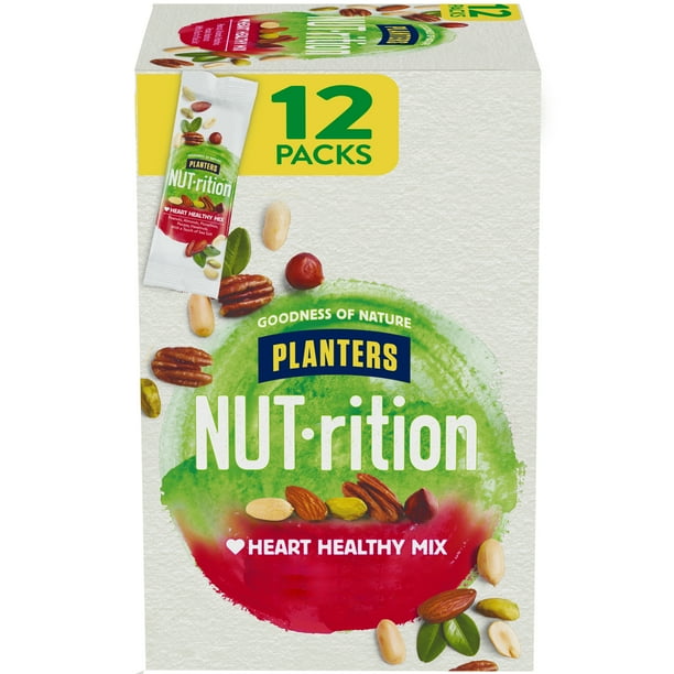 Planters NUTrition Heart Healthy Mix 12 1.5 oz Bags