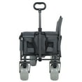 thumbnail image 5 of Olurrisa 3-in-1 Folding Wagon with Bench Seat – 500lbs Capacity, 9"x4" Beach Tires for Camping & Beach, gray, 5 of 9