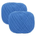 thumbnail image 1 of 2 Rolls 164 Yards Size 3 Dark Blue Cotton Crochet Thread Lace Weight Yarn Tatting Thread for Crocheting Knitting Embroidery Sewing, 1 of 7