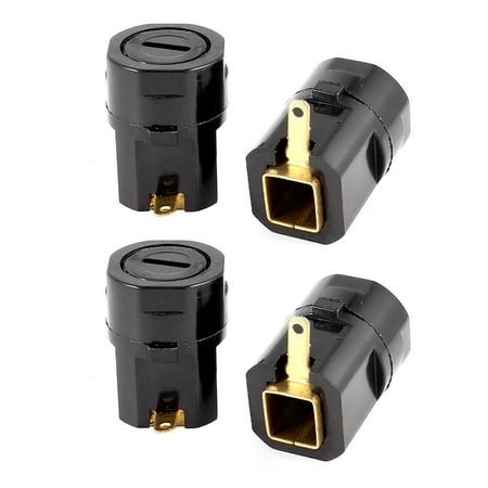 Brass Cover Cap - Unique Bargains 4 Pieces Plastic Cap Cover 7.9x6.8mm Brass Hole Carbon Brush Holder Replacements
