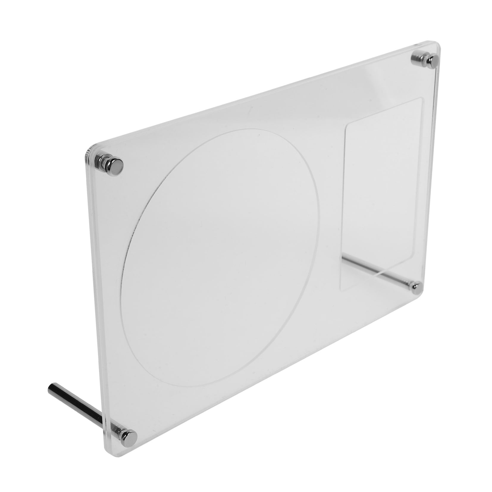 FRCOLOR Acrylic CD Stand Rack Desktop Standing CD Stand Rack Blank Photo Holder for DIY Crafting