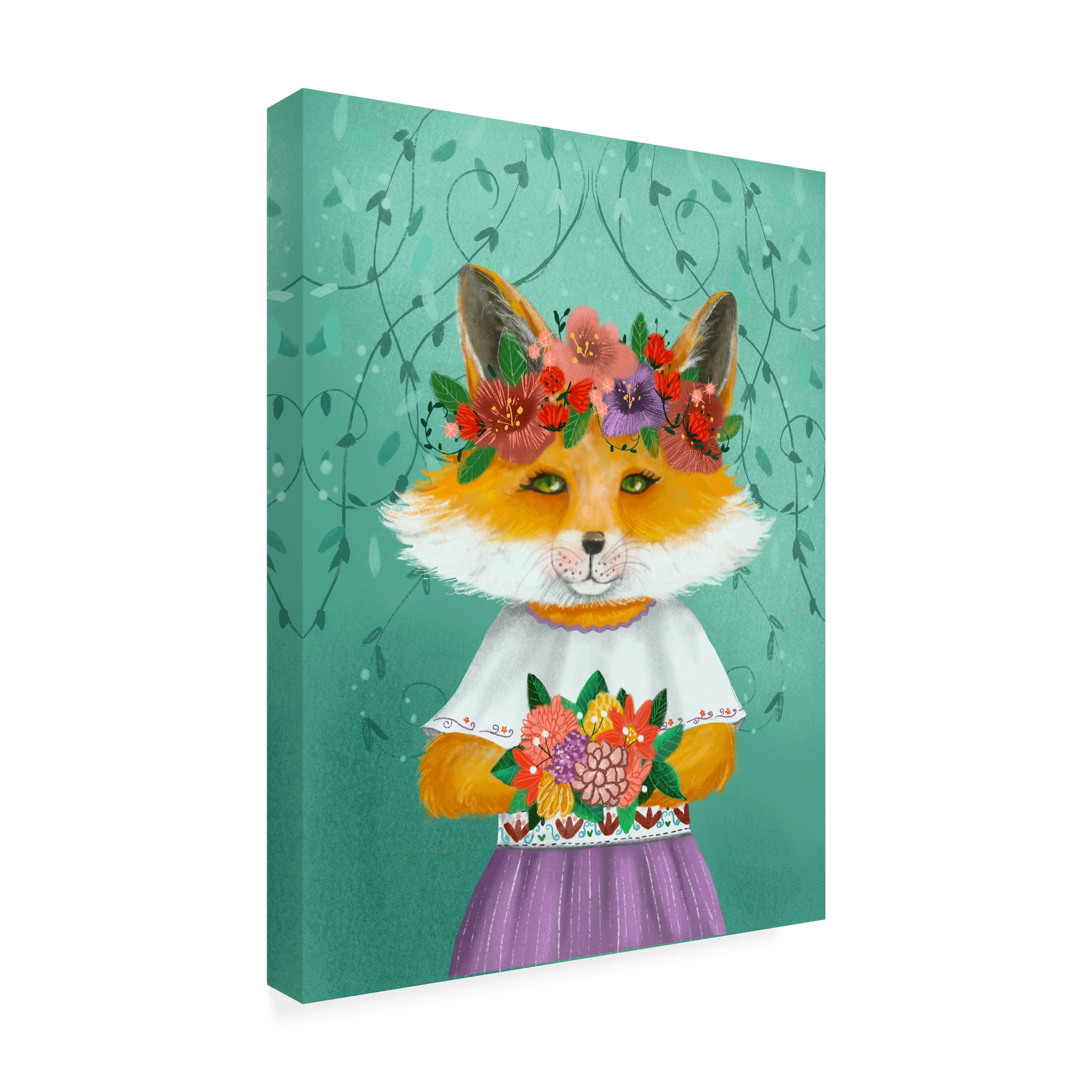Canvas Wall Art - Christine Rotolo 'Animal Personality 1' Wall Art for Living Room, Bedroom, or Office DÃ©cor by Trademark Fine Art - 18 x 24 Inches