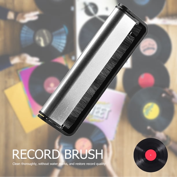 Cepillo Limpieza Discos Vinilo Cepillo Antiestático Fibra Carbono para Discos LP