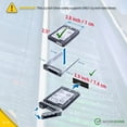 thumbnail image 4 of WORKDONE 2-Pack 2.5"" Hard Drive Caddy - Compatible for Dell PowerEdge Servers - 14th Gen R340 R440 R540 R640 R740 R740xd R840 R940 R6415 R7415 R7425 - SSD SAS SATA NVMe Tray - Setup Manual, 4 of 5