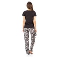 thumbnail image 3 of Ashford & Brooks Women's Short Sleeve Cotton Top Fleece Pants Pajama Set, 3 of 5