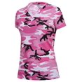 thumbnail image 1 of Rothco T-Shirt Long à Col en V Camouflage pour Femmes - Camouflage Rose, 2TG, 1 of 2