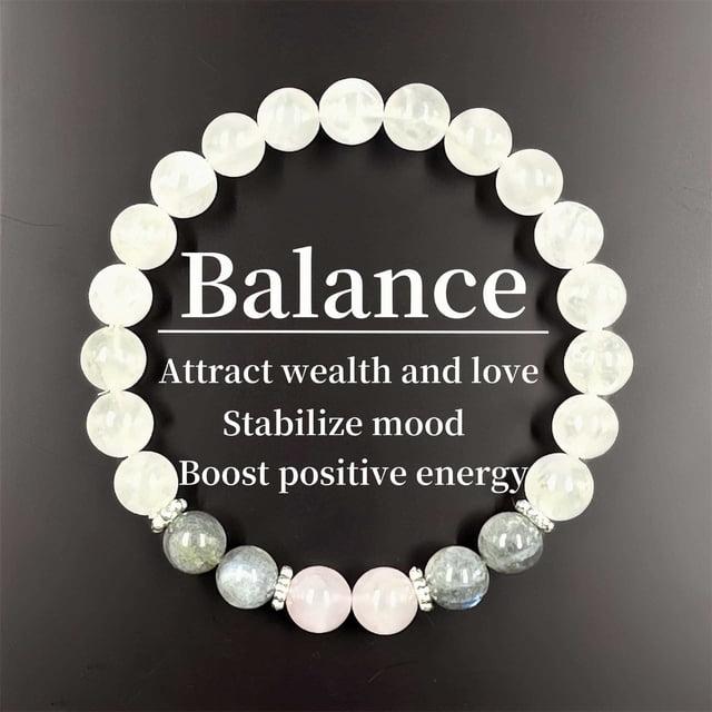 Pulsera de cristal de piedra natural para hombre y mujer, elegante bisutería boho unisex hecha a mano con cuentas, para uso diario y outfits informales