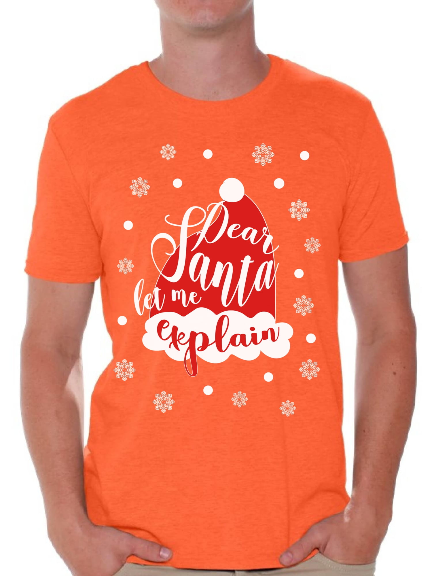 Awkward Styles Dear Santa Let Me Explain Tshirt for Men Dear Santa