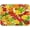 Fall Maple Leaves, variant on Christmas Trees Dish Drying Mat for Kitchen Counter, Super Absorbent Reversible Dish Drainer Rack Pad Coffee Bar Mat, 18 x 24 inch