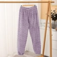thumbnail image 2 of Ltctricy Flannel Pajama Pants for Women Casual Winter Soft Fuzzy Warm Trousers Fleece Baggy Comfort Sleepwear, 2 of 4