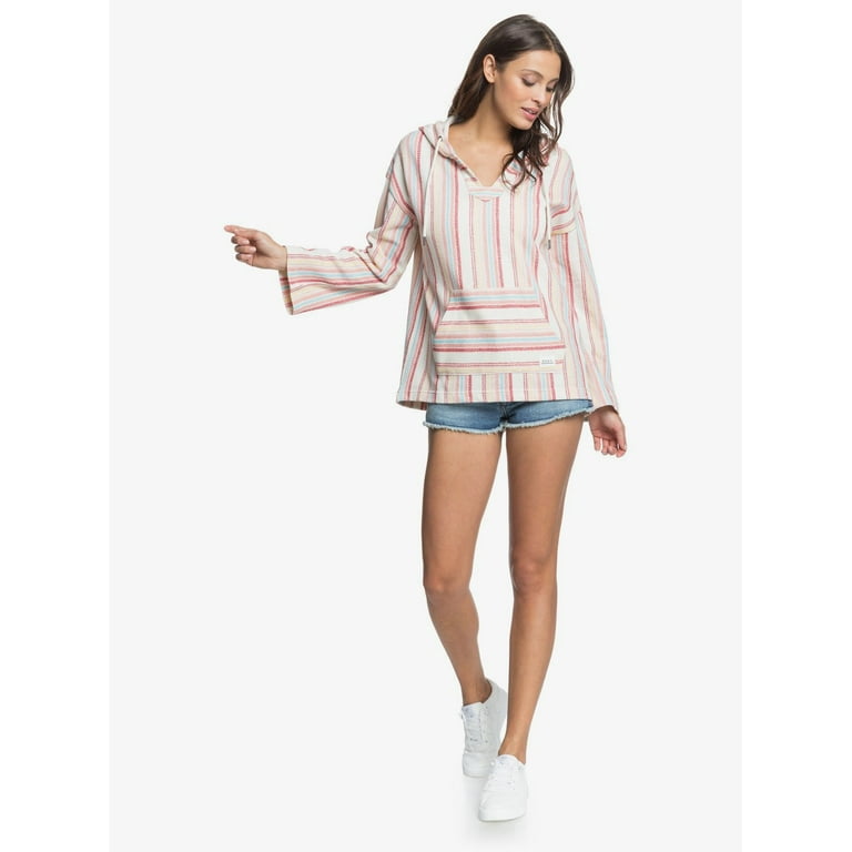 Roxy Call Of The Ocean Poncho Hoodie Women s Walmart