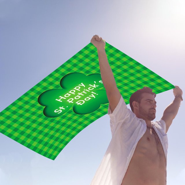 Saint Patricks Day Decorations Home St. Patrick's Day Background Cloth Flag Festival Party Decoration