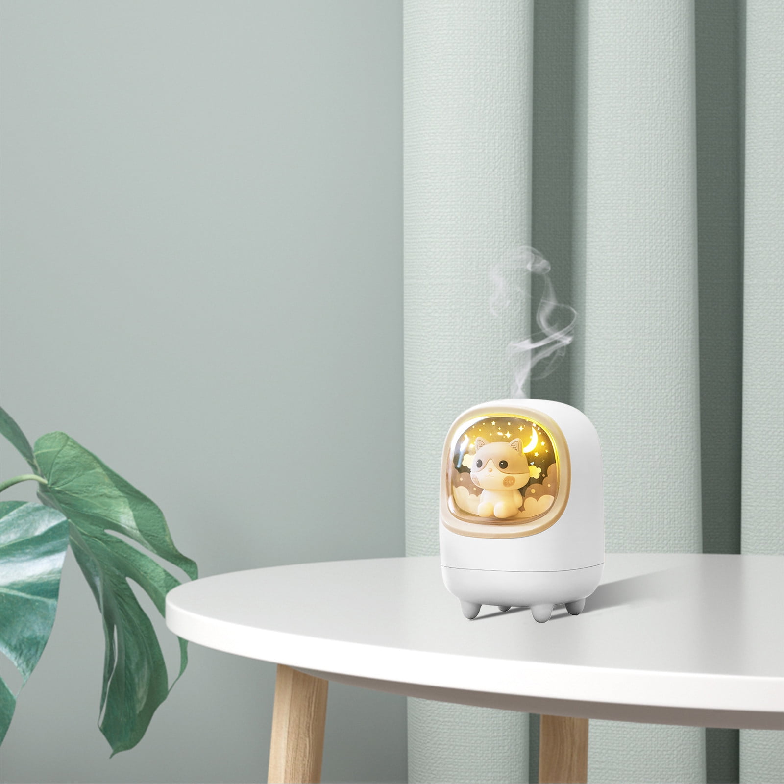 Oggfader Humidifier for Room Space Capsule Cute Pet Usb Charging Small Home Office Desktop Humidifier In Household Products