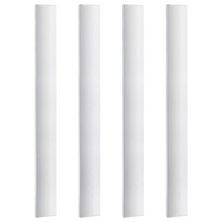 Anodized Aluminum Alloy Blank Sheets Rectangle Raw(Unplated) 25x2.5x0.6cm