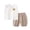 ZD Coffee, variant on Bovxnpu Summer Boys Girls 2 Piece Outfits, Toddler Girls Clothing Sets, Boys' Casual Short Sleeve Round Neck Collar Botton Printed Short Pants Sets 3 Years