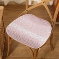 thumbnail image 2 of Btomtd Four Seasons Office Seat Cushion No Slip Pure Thin Chair Pads for Dining Chair and Computer Seat Washable Chair Cushion - 17.71x17.71 inch, Pink, 2 of 6