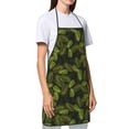 thumbnail image 3 of Fuzoiu Tropical Palm Leaves Fern Leaf Print Waterproof Apron, Kitchen Apron for Women Men Chef, Apron for Christmas Dinner Party Cooking Baking Crafting House Cleaning Kitchen, 3 of 7