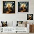 thumbnail image 4 of Designart "Ascending Minaret In Moonlight I" Islam Floater Framed Canvas Wall Art, 4 of 5