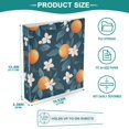 thumbnail image 3 of FORMRS 3 Ring Binder with Pockets 1.5" D-Rings Clip Board 200 Sheets Capacity, Oranges Pattern, 3 of 8