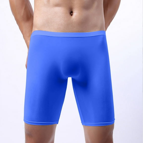 TMOYZQ Men's Underwear Boxer Briefs Ultra-Soft Breathable Comfort Fit Long Underwear Briefs Quick Drying Sport Absorbing Trunks on Clearance