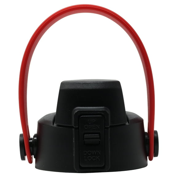 New Redesigned Aquatix 32 ounce FlipTop Bottle Cap with Removable RED Strap Handle