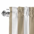 thumbnail image 2 of Valances for Windows Modern Minimalist Stripe Art Rod Pocket Short Curtain for Bathroom Living Room Bedroom Khaki and White Line 1 Panel 42x12in, 2 of 9