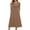 Brown, variant on Summer Dresses for Women 2025 Sleeveless Red Midi Dress with Pockets Casual Summer A-Line Dress for Parties, Beach, and Daily Wear Plus Size Dresses For Curvy Women