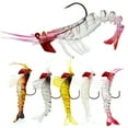 thumbnail image 4 of Soft Shrimp Fishing Lure Artificial Soft Shrimp Bait Lure Bait with Hook, 4 of 7