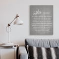 thumbnail image 2 of Stupell Industries Sister Definition Family Inspired Phrases Grey Pattern Inspirational Painting Gallery Wrapped Canvas Art Print Wall Art, 30 x 40, 2 of 6