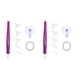 thumbnail image 1 of Methold Bolígrafo de diamante con agarre cómodo, eléctrico, doble, reemplazable, ligero, colorido, de precisión, ergonómico, de moda. pinturas violeta, 1 of 6