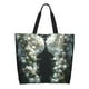 thumbnail image 1 of Easygdp Floral Angelic White Wings Bolsas Tote para Mujer, Bolsos de Hombro para Viaje, Bolsos de Mano de Gran Capacidad para Compras y Trabajo, 1 of 8