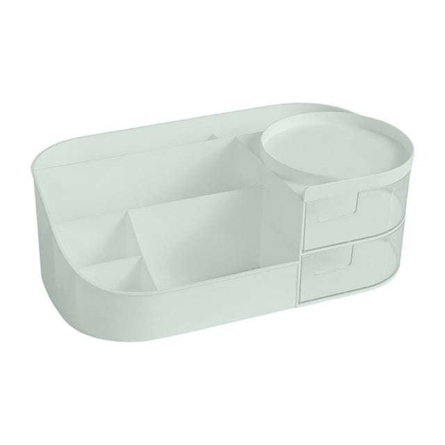 Caja de Almacenamiento de Escritorio de Cosméticos, Estante de Almacenamiento de Papelería de Oficina con Cajones, Estante de Almacenamiento de Productos de Cuidado de Lápiz Labial de Plástico