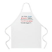 Attitude Apron 2 Rules Apply Apron, Natural, One Size Fits Most