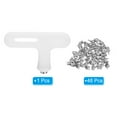 thumbnail image 3 of Uxcell 1/4" Steel Track Spikes Sports Shoes Spikes Replacement Accessories with Wrench Silver 48 Pack, 3 of 6