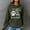 Army Green, variant on Tawop Womens Sweatshirt Dog Lover Hoodies Waffle Pullover for Women Pocket Sweatshirt