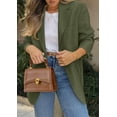 thumbnail image 3 of Blazer PRETTYGARDEN 2025 para mujer, casual, de negocios, color verde militar, 3 of 5