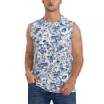 thumbnail image 1 of Balery Rabbit And Butterfly Camisetas sin mangas para hombre, absorbe la humedad y protege contra el mal olor.-Small, 1 of 7