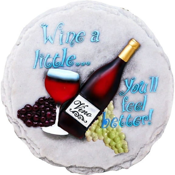 Wine Decorative Garden Stone/ Wall Plaque
