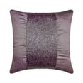 thumbnail image 6 of The HomeCentric Cushion Covers For Couch, Decorative Violet Pillow Covers Pack of 2, 16x16 inch (40x40 cm) Silk Pillows For Couch, Solid Color, Beaded, Cushion Cover&nbsp;Home Decor - Violet Center, 6 of 10