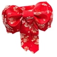 thumbnail image 3 of Cinturón de lazo para kimono japonés, portátil, cómodo y elegante para mujer, accesorio para bata yukata rojo, 3 of 9
