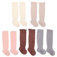 thumbnail image 1 of UPOUART 5Pares Calcetines Infantiles Con Ribete Volante Para Con Y Suave, 1 of 8