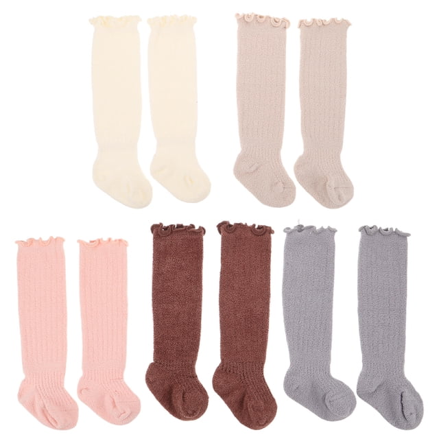 UPOUART 5Pares Calcetines Infantiles Con Ribete Volante Para Con Y Suave