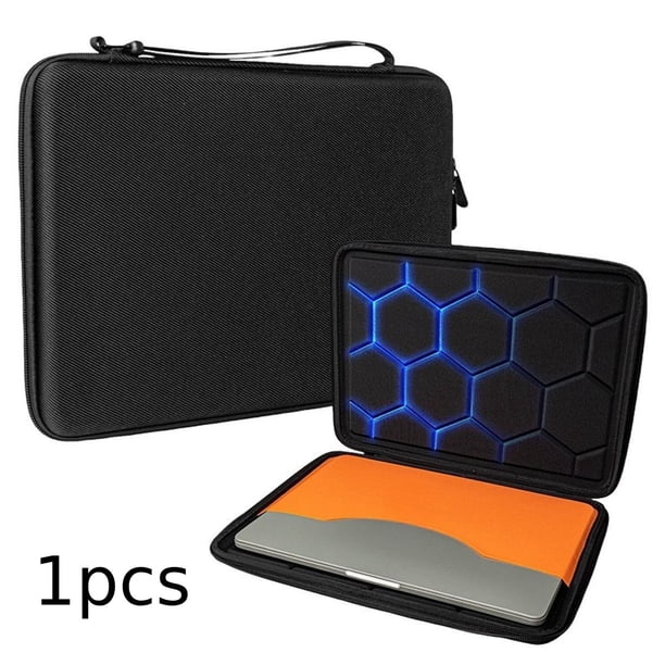 Funda para portátil, bolso para portátil con cierre de cremallera, EVA, multiusos, impermeable, para la universidad, mochila de día de semana S