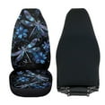 thumbnail image 4 of Uorisanigo Universal Front Car Seat Covers Washable Blue Dragonfly High Back Front Car Seat Protectors - Fit for Most Cars, Trucks, SUVS, Vans 2 PCS Non Slip Auto Cover Sets, 4 of 7