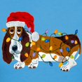 thumbnail image 3 of CafePress - Basset Tangled In Christmas Lights T Shirt - Women's Traditional Fit Dark T-Shirt, 3 of 4
