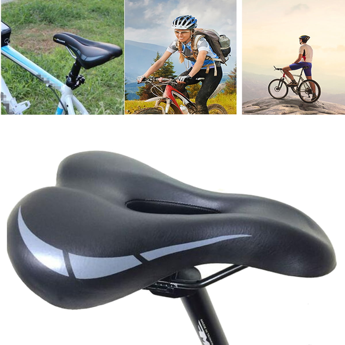 PU Gel Bicycle MTB Saddle Soft Seat For Road Mountain Bike Comfort Replacement 