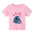 thumbnail image 3 of Camiseta de algodón con dibujos animados divertidos de Lilo Stitch para niños, ropa de manga corta con estampado Y2k, ropa de calle para bebés, 3 of 5