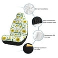 thumbnail image 6 of Sikiie Yellow Dandelions Car Seat Covers 2PCs Front Car Seat Covers Universal fit for Most Cars SUVs and Trucks-1, 6 of 9